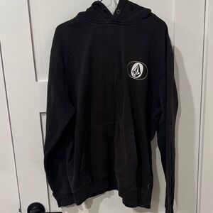 Volcom Black Hoodie with Iconic Emblem
